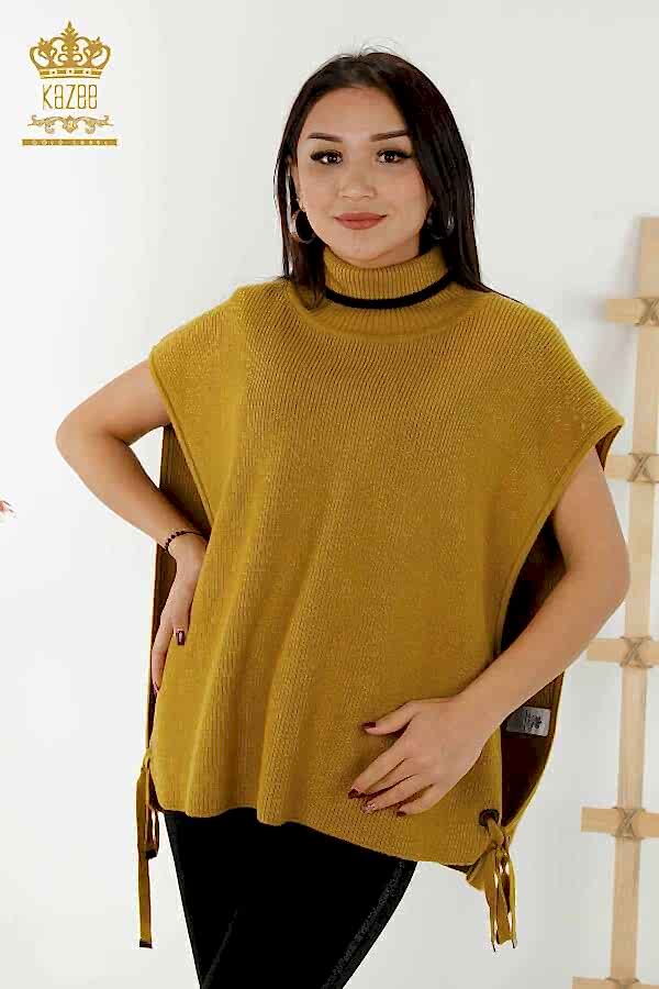 Reel Tekstil - 14GG Corespun Üretilen Triko Balıkçı Yaka Kadın Giyim - 30229 | Reel Tekstil