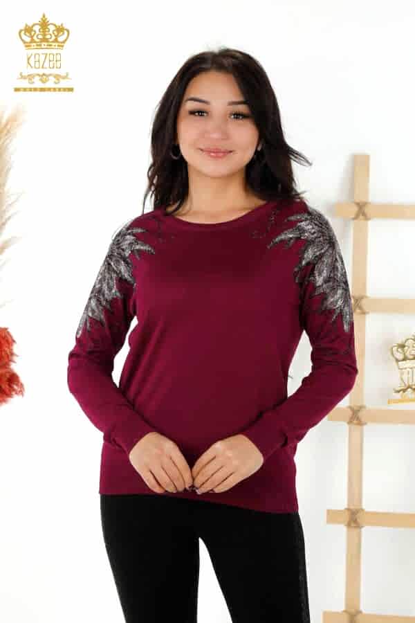 Reel Tekstil - 14GG Üretilen Viskon Elit Triko Bisiklet Yaka Kadın Giyim Üreticisi - 30210 | Reel Tekstil