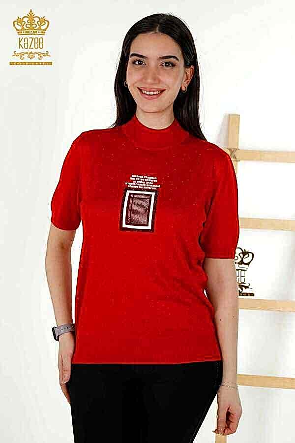 Reel Tekstil - 14GG Üretilen Viskon Elit Triko Dik Yaka Kadın Giyim Üreticisi - 16968 | Reel Tekstil