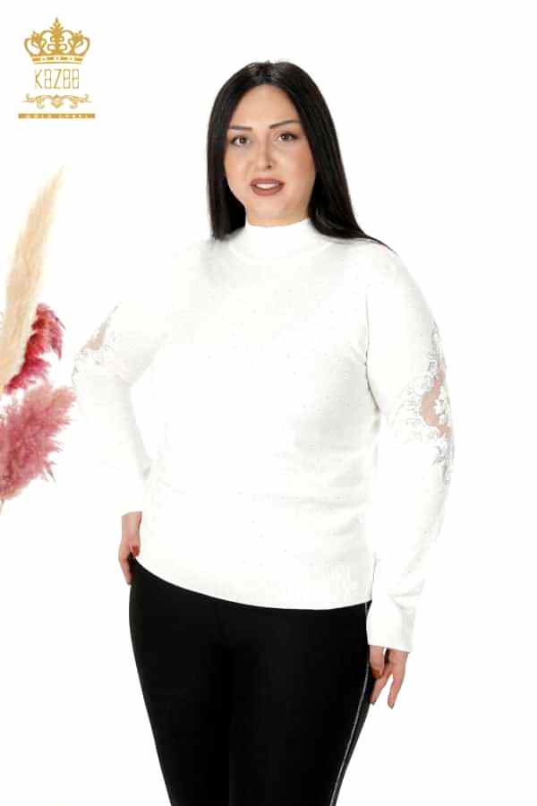 Reel Tekstil - 14GG Üretilen Viskon Elit Triko Dik Yaka Kadın Giyim Üreticisi - 30014 | Reel Tekstil