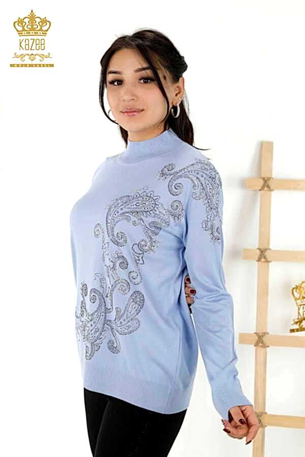 Reel Tekstil - 14GG Üretilen Viskon Elit Triko Kristal Taş İşlemeli Kadın Giyim Üreticisi - 30013 | Reel Tekstil