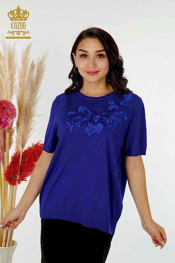 Reel Tekstil - 14GG Üretilen Viskon Elit Triko Taş İşlemeli Kadın Giyim Üreticisi - 16849 | Reel Tekstil