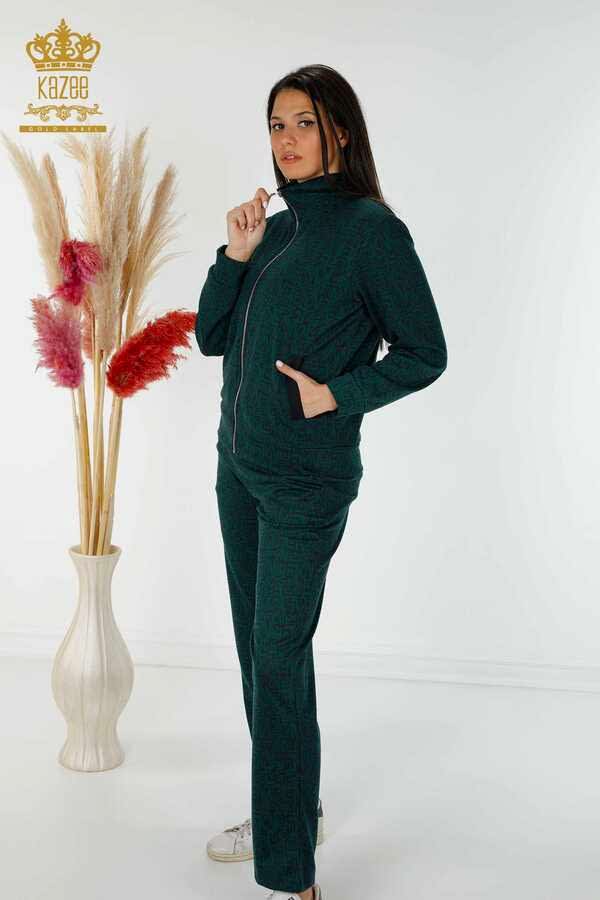 Reel Tekstil - Scuba ve İki İplikten Üretilen Eşofman Takım Karışık Desen Kadın Giyim Üreticisi - 17433 | Reel Tekstil