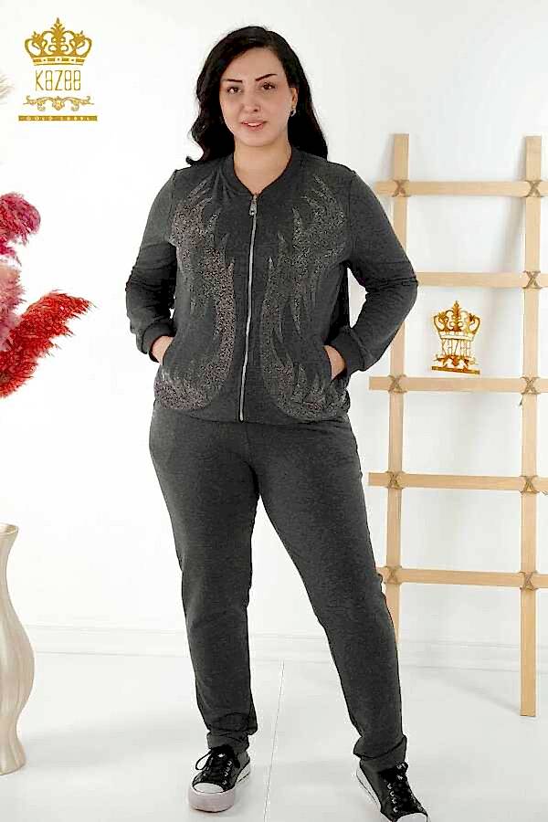 Reel Tekstil - Scuba ve İki İplikten Üretilen Eşofman Takım Cepli Kadın Giyim Üreticisi - 17539 | Reel Tekstil