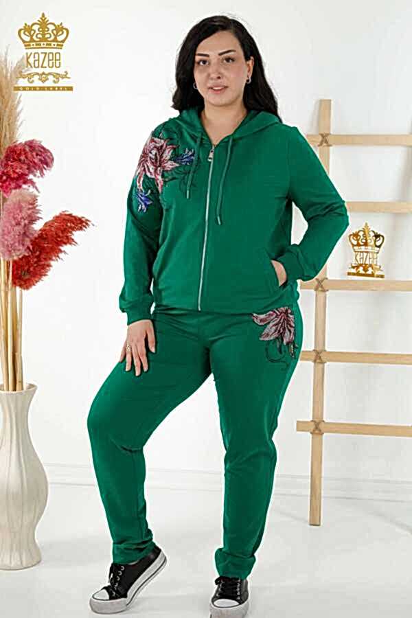 Reel Tekstil - Scuba ve İki İplikten Üretilen Eşofman Takım Fermuarlı Kadın Giyim Üreticisi - 17499 | Reel Tekstil